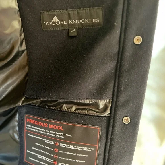 BNWT Moose Knuckles Westmore Wool-blend Down Jacket - Picture 14 of 16